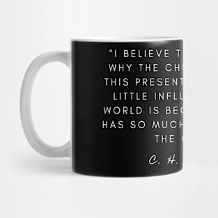 Church Charles spurgeon quote White text Mug